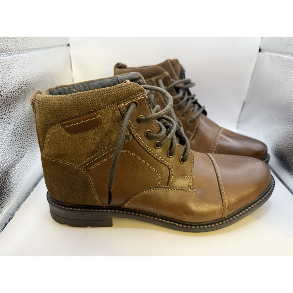 Jeffrey Tyler Mason Men's Brown Leather‎ Boots Size 10 New Without Box